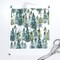 Woodland Pine Trees White Winter Christmas Snowy Watercolor Green Holiday Forest Custom Removable Wallpaper by Spoonflower Peel & Stick Wallpaper 2FT Wide